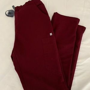 Figs Yolo Scrubs 2 Pairs Black & Burgundy